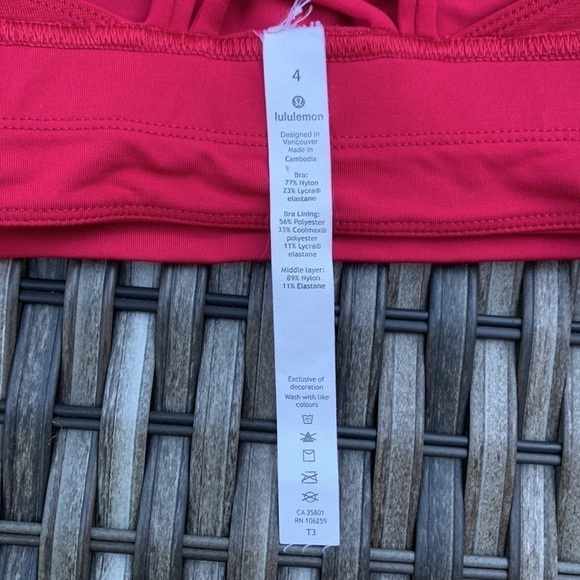 Lululemon Ride & Reflect Bra *lululemon X SoulCycle - Ruby Red - Picture 13 of 16
